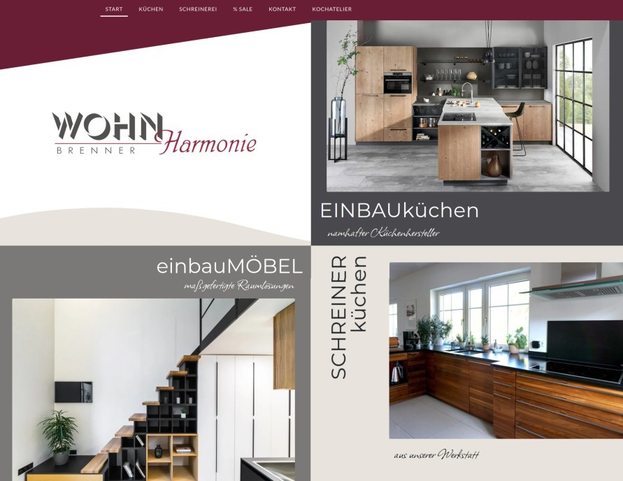 Screenshot Wohnharmonie.de